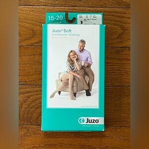 Juzo Soft Compression Stockings Black Thigh High Size IV 15–20 mmHg Medical